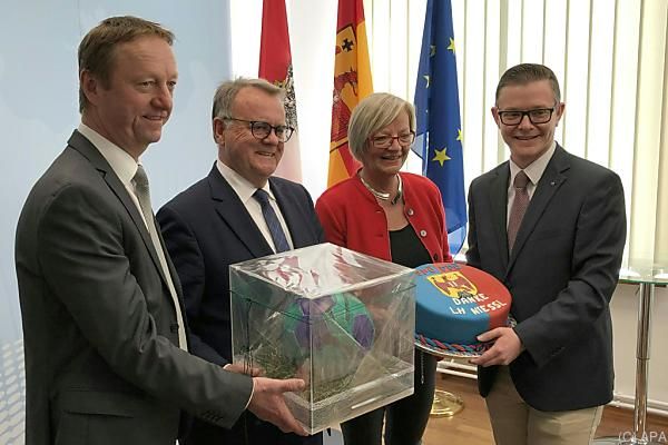 Rot-blaue Harmonie vor Abschied von Landeshauptmann Niessl