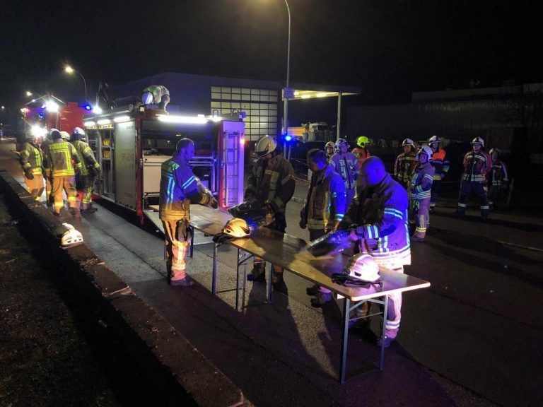 Großaufgebot an Einsatzkräften hatte sich in der Nibelungenstadt versammelt.