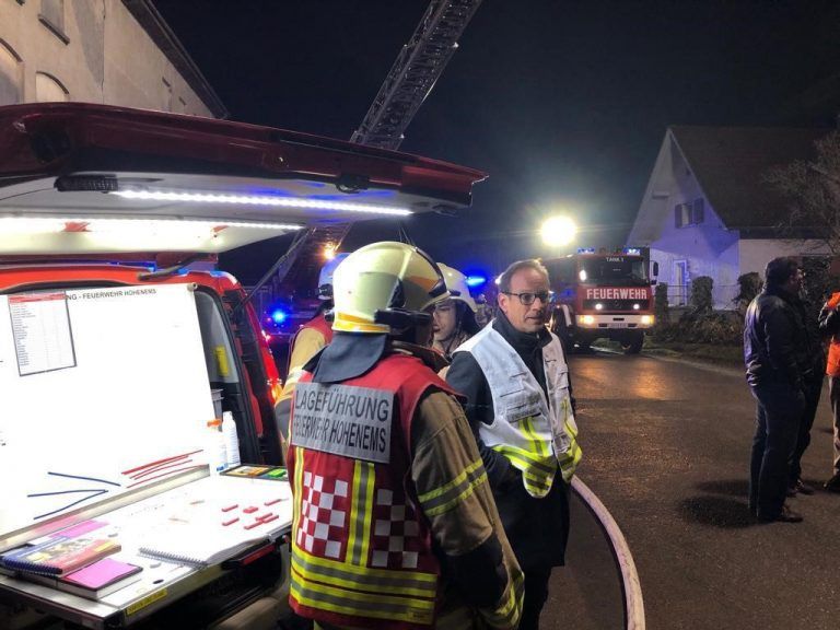 Auch der Hohenemser Bürgermeister Dieter Egger war beim Einsatz vor Ort.