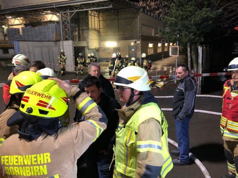 Brand im Chemielager von Collini