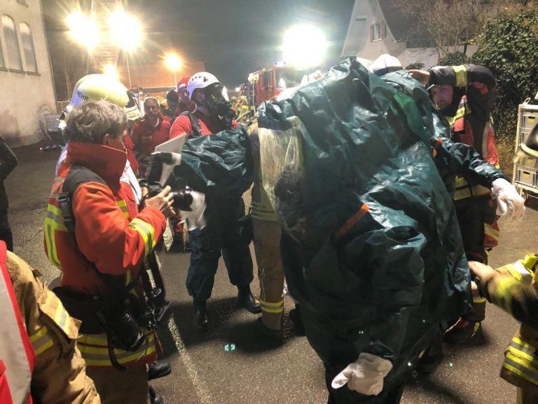 Brand im Chemielager von Collini