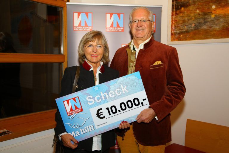 10.000 EuroMedizintechnik ScheffknechtWerner und Elisabeth Scheffknecht