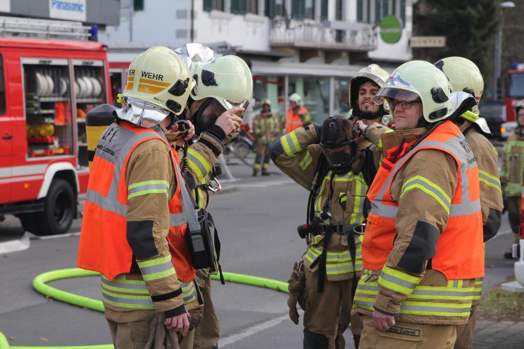 Feuerwehr-Großeinsatz in Lustenau