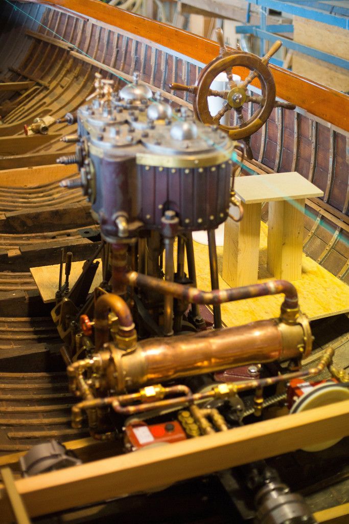 Allein die betagte Dampfmaschine ist ein Schmuckstück.