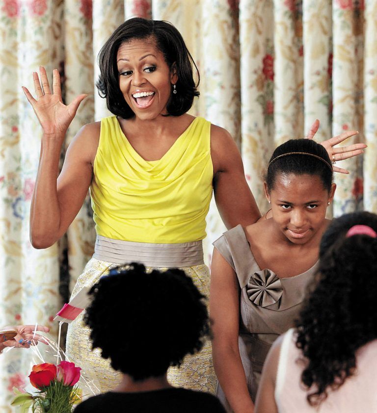 Als Gastgeberin im Weißen Haus: Michelle Obama. Foto: AP