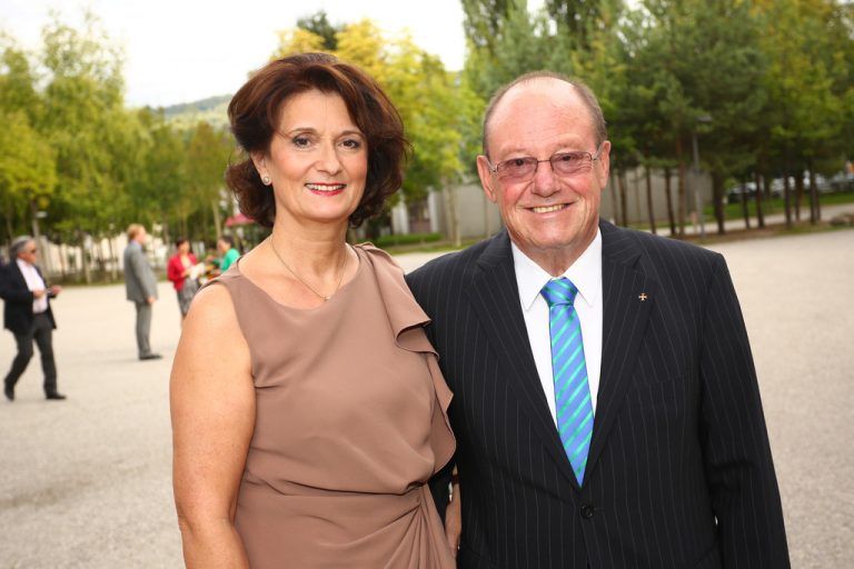 Alt-LT-Präsident Siegfried Gasser mit Cornelia.