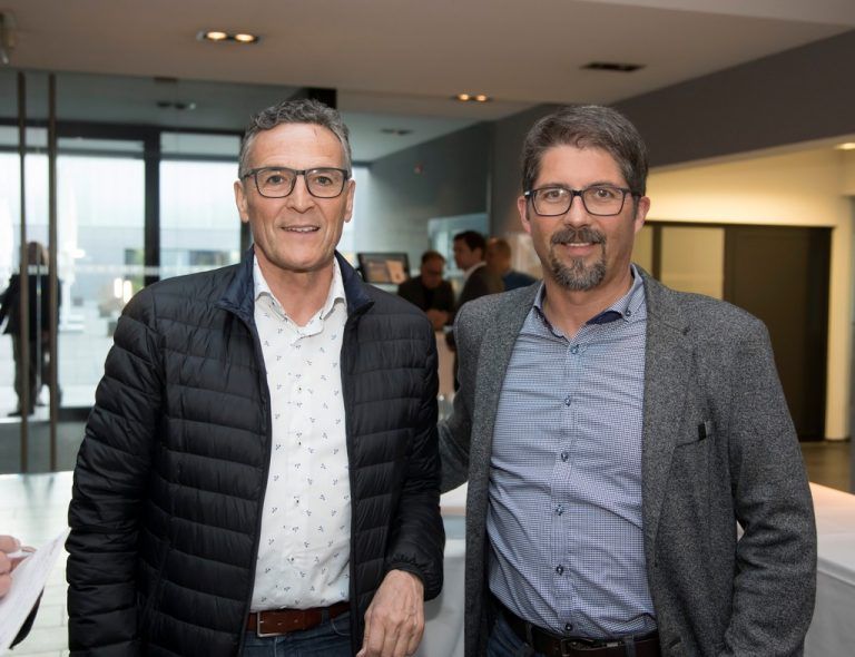 Anton Steurer (TIP) und Josef Summer (Fa. Hirschmann).