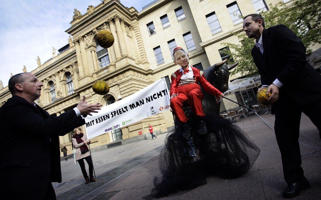 2013 war ein Jahr des Widerstands gegen die spekulativen Geschäfte mit Nahrungsmitteln.