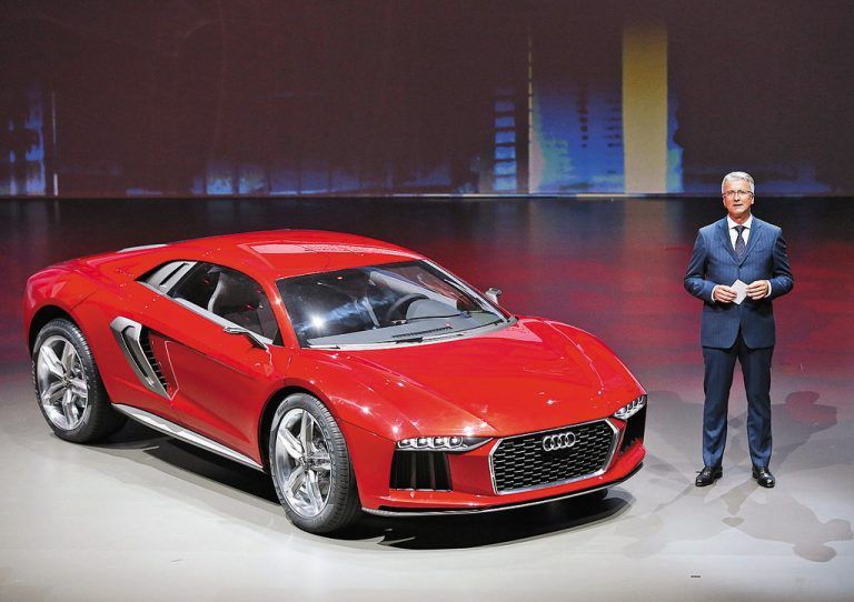 Audi-Chef Rupert Stadler bei der Präsentation des Konzept-Fahrzeugs Nanuk Quattro Concept.