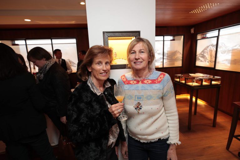 Karoline Walch und Christine De Rouve bei der Präsentation meusburger