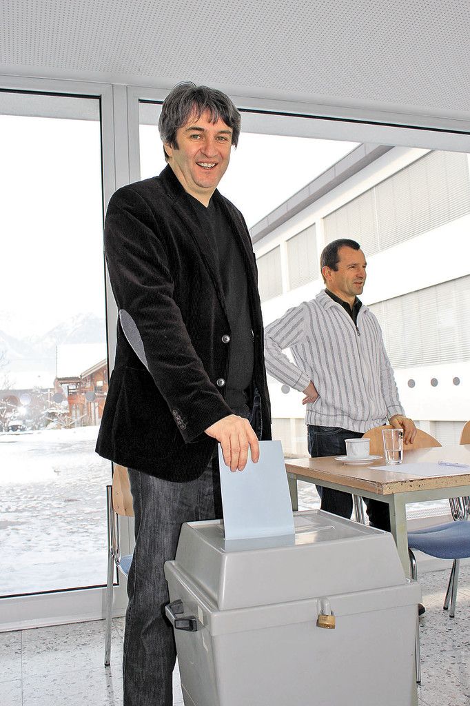 Bludeschs Bürgermeister Michael Tinkhauser votierte für die Beibehaltung der Wehrpflicht und des Zivildiensts.