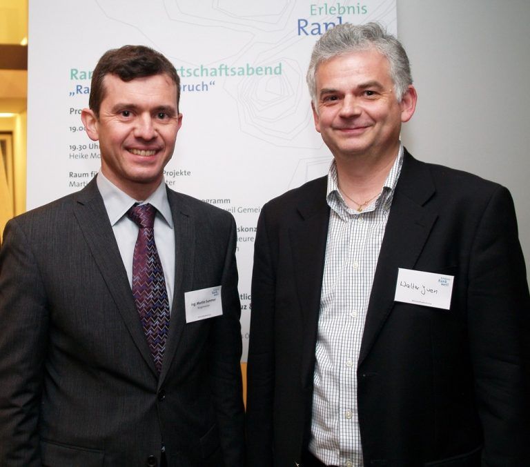 Bürgermeister Martin Summer, und Walter Juen.