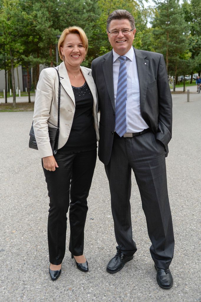 Bürgermeisterin Andrea Kaufmann mit Wolfgang.