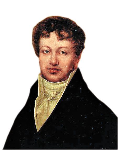CHT157438 Portrait of Andre Marie Ampere (1775-1836) (oil on canvas) by French School, (19th century)
oil on canvas
Musee Andre Marie Ampere, Poleymieux au Mont d'Or, France
Archives Charmet
French, out of copyright