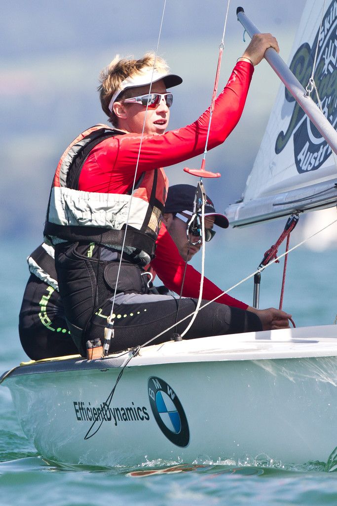 Das 470er-Duo Lukas Mähr (vorne) und David Bargehr. Foto: steurer