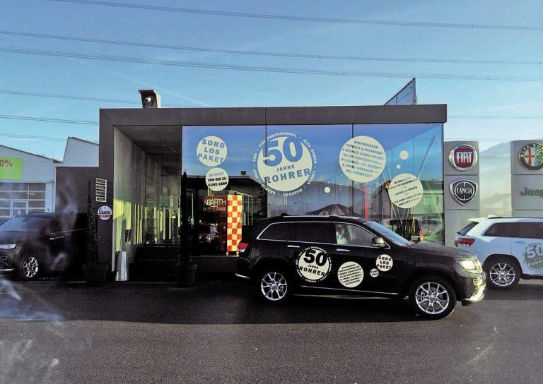 Das Rankweiler Autohaus Rohrer feiert heuer sein 50-jähriges Bestehen. Foto: Rohrer