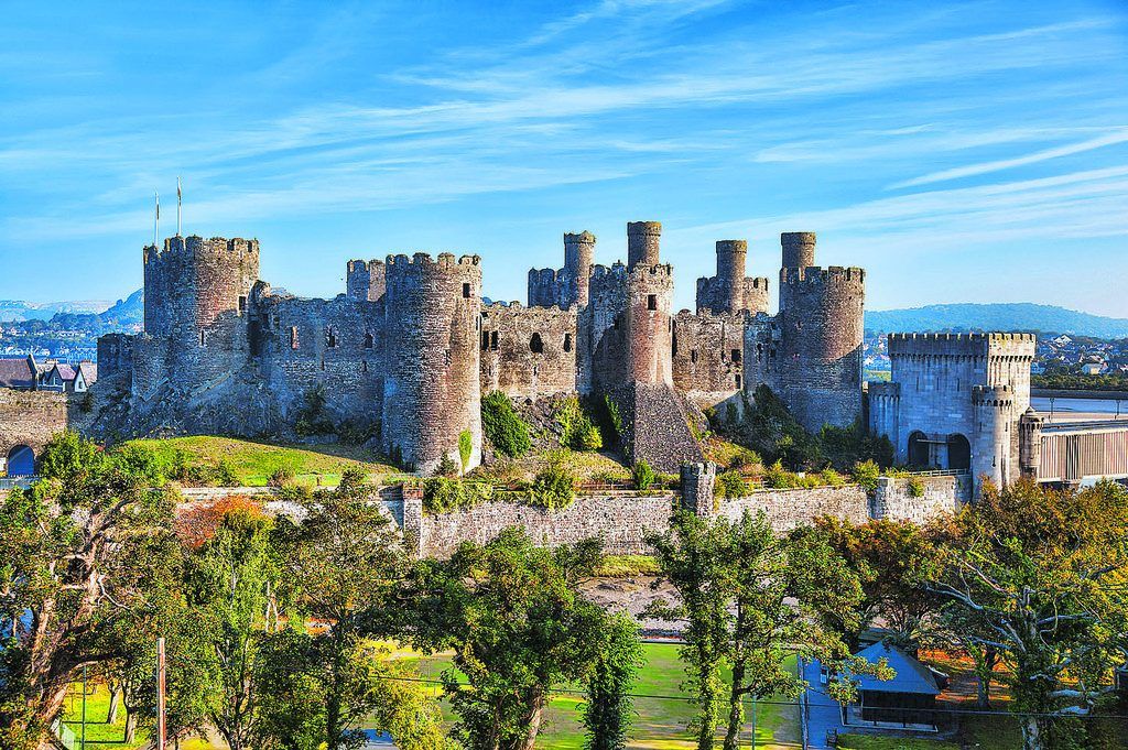 Der Ort Conwy und sein Schloss