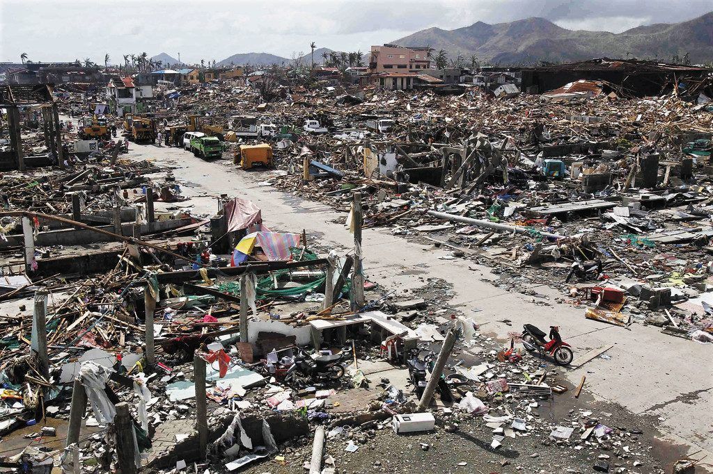 Taifun erinnert an Tsunami