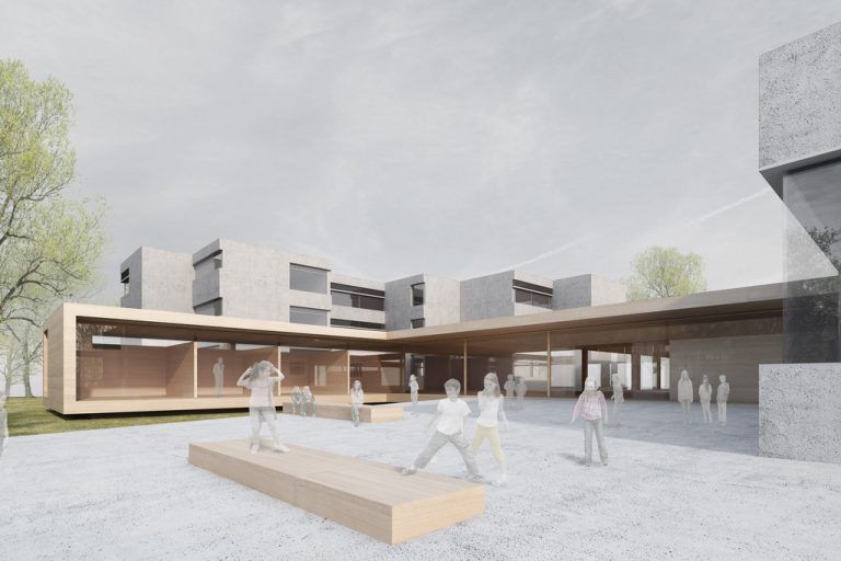 Die Errichtung des Zubaus erfolgt in Leichtbauweise.