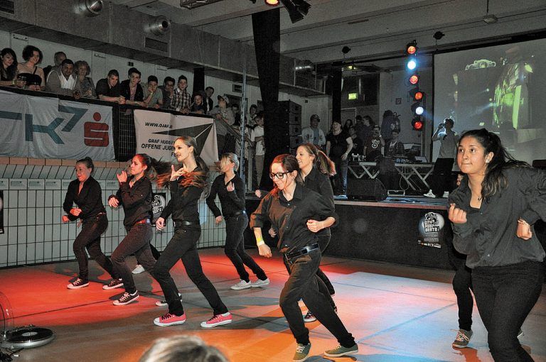 Die Mädels in Action.