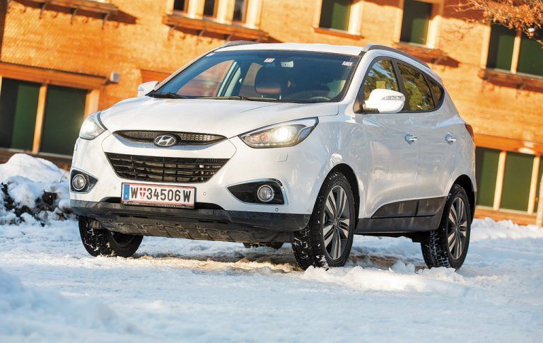 Disziplin im Auftritt: Der Hyundai ix35 ist linientreu und will durch die Summe seiner Eigenschaften überzeugen. Fotos: vn/steurer