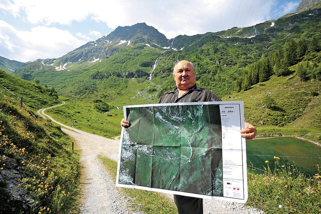 Die Vermessung der Alpnutzflächen ist eine Wissenschaft, sagt Alpmeister Werner Dobler.