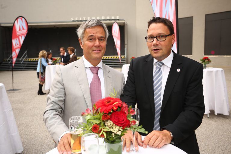 Ex-Landesveterinär Erik Schmid (l.) mit Stefan Fischnaller.