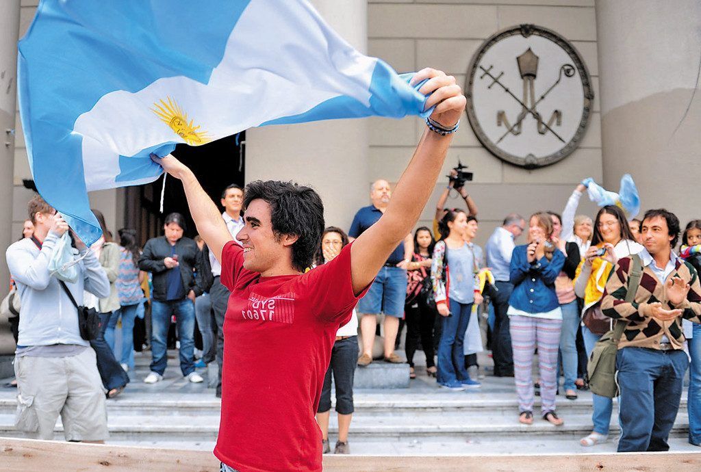 Argentinier feiern ihren Papst mit Sprechchören