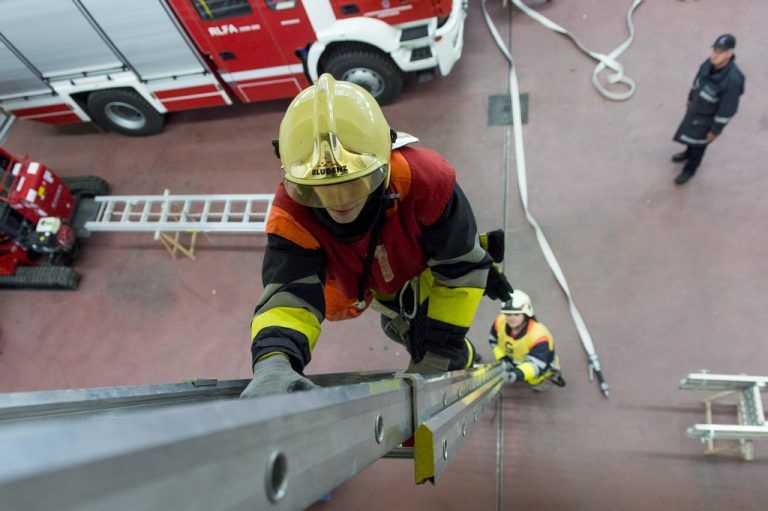 Feuerwehr-Reportage Ausbildung für B1
