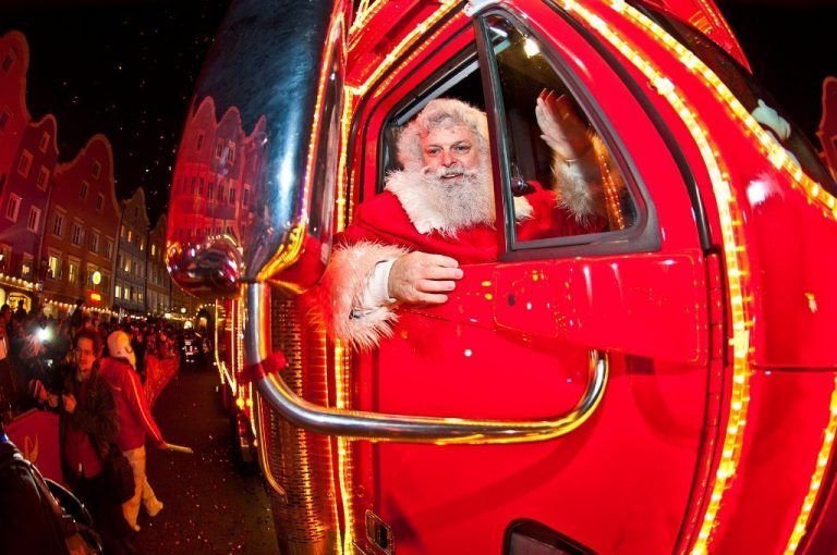 Coca-Cola-Weihnachtstruck in Schruns