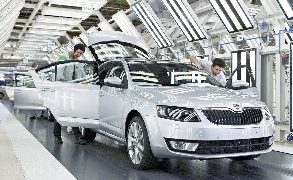Produktionsjubiläum bei Skoda