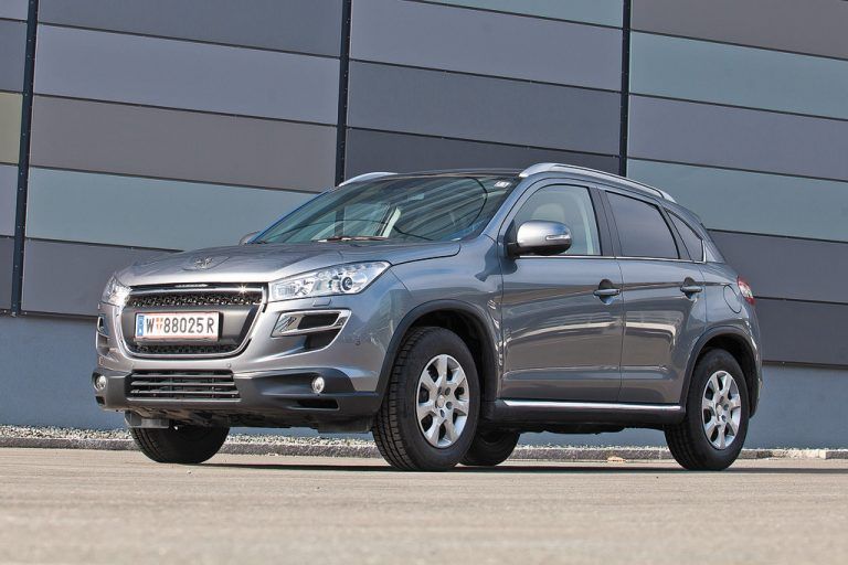 Französisches Gesicht, japanische Technik: Der 4008 von Peugeot basiert auf dem Mitsubishi ASX. Fotos: VN/Steurer