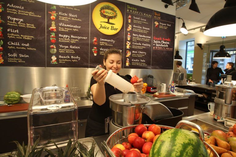 Frische Säfte, regionale und biologische Produkte: Die beiden Rauch Juicebars in Wien sind Publikumsrenner.