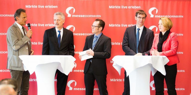 Für die Hauptgesellschafter der Messe waren LH Wallner und Bgm. Kaufmann bei der Eröffnung.