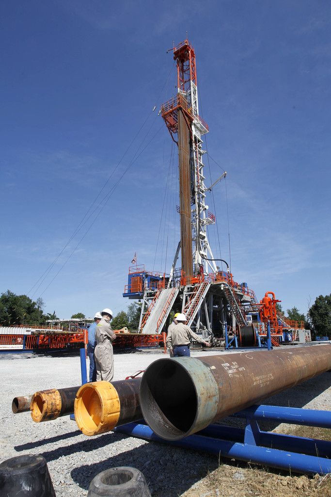 Gasbohrstelle nahe Washington: Auch am Bodensee denkbar. Foto: AP