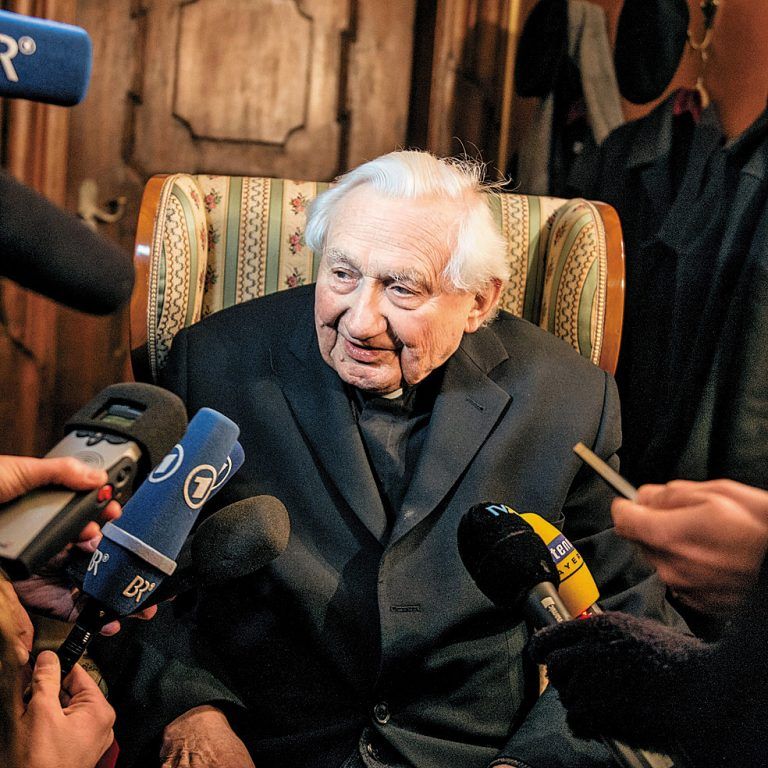 Gefragter Interviewpartner: Papst-Bruder Georg Ratzinger. Foto: EPA