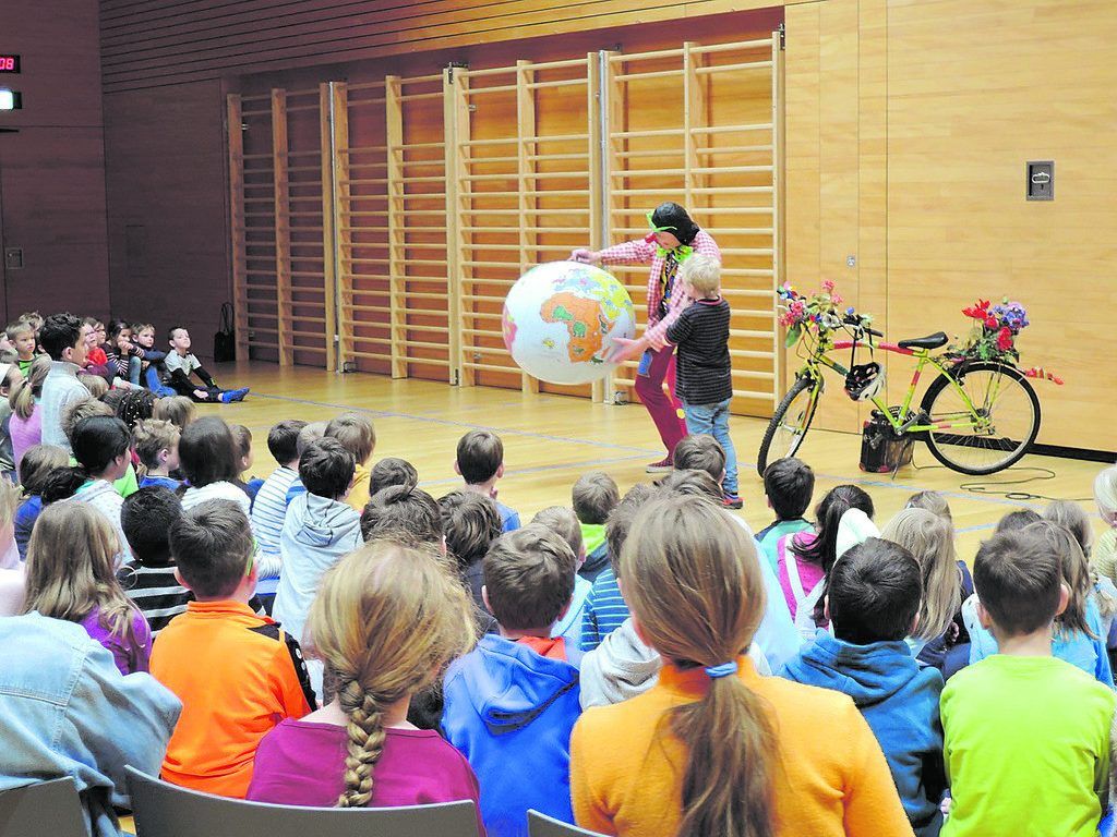 Klimaclown Hugo im Vorderwald