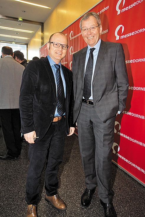 Gerhard Stübe (l.) und Statthalter Karlheinz Rüdisser.