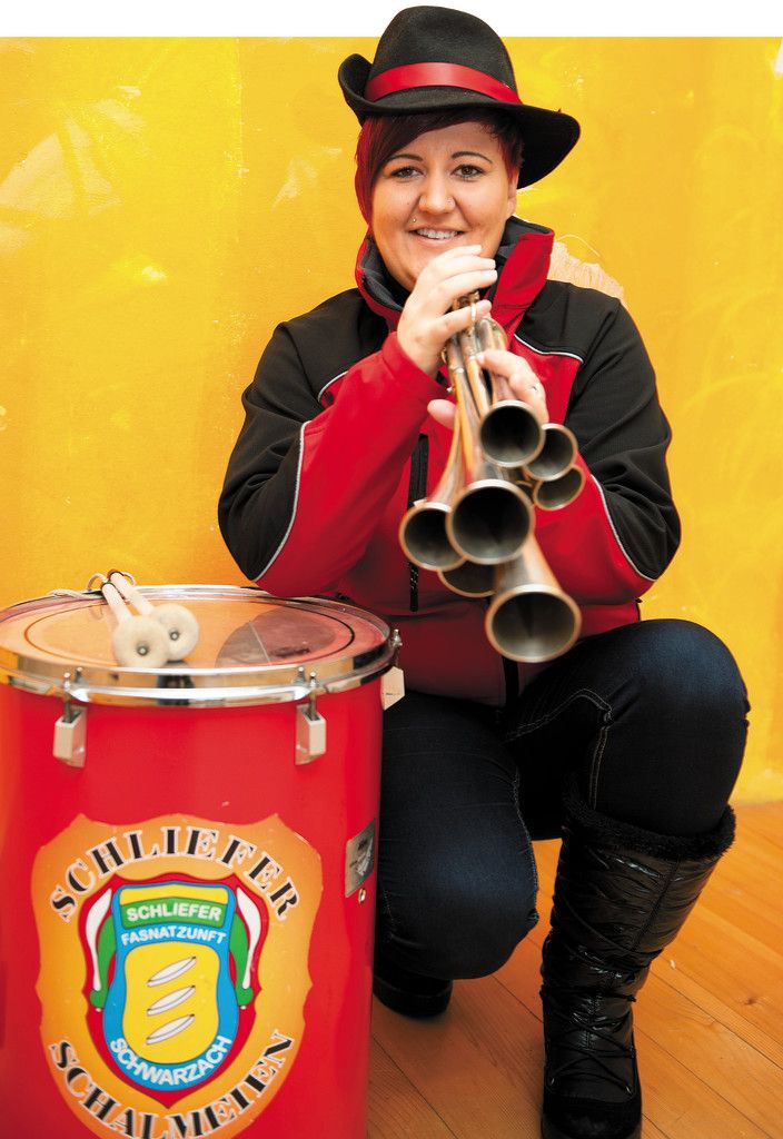 Heimvorteil genießt Nadja Eiler heute beim großen Faschingsumzug in Schwarzach. Foto: beate Rhomberg