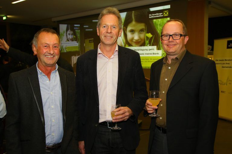 Hubert Feurstein, Bgm. Richard Amann, Stadtrat Karl Dobler (v. l.).