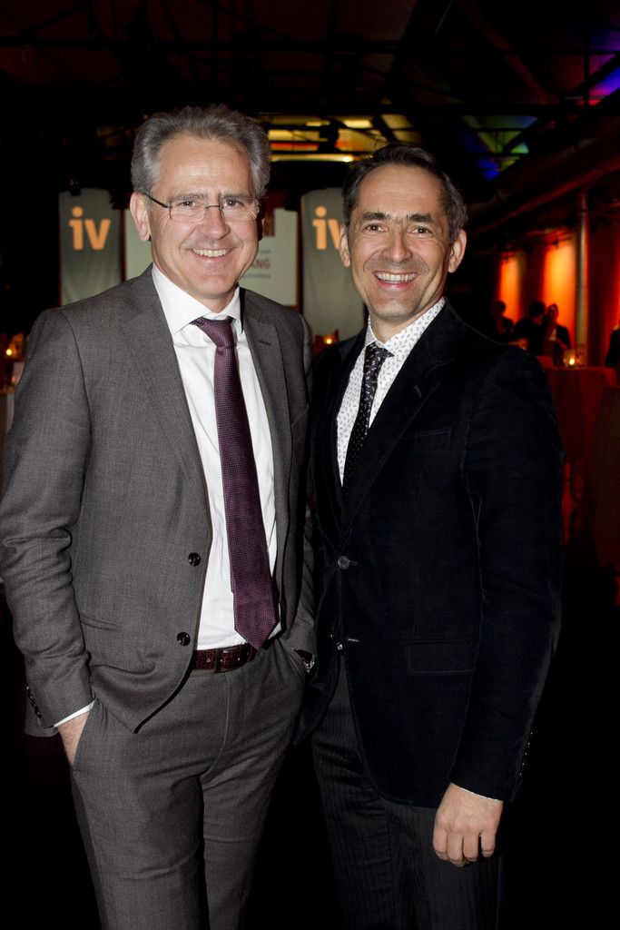 illwerke vkw Dir. Christof Germann (l.) mit GF Hubert Rhomberg (Rhomberg Bau).