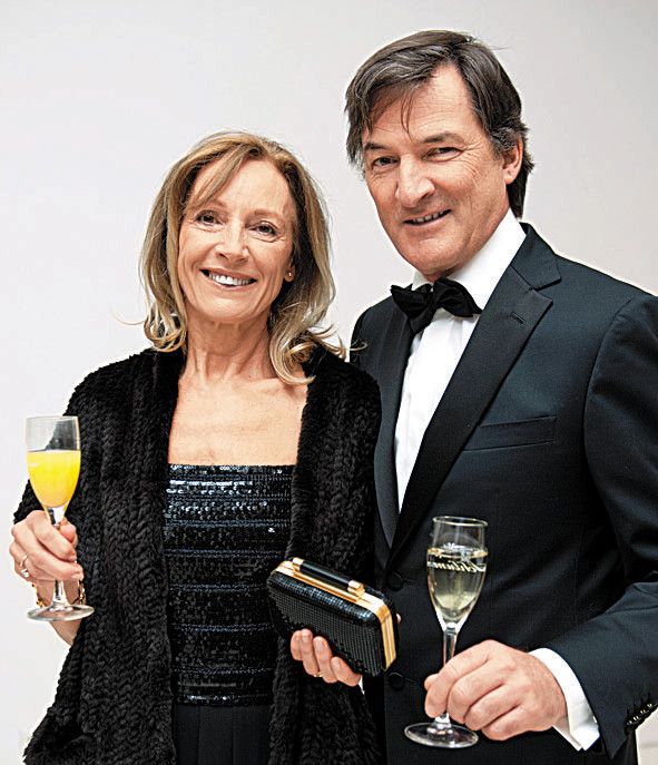 Im Ballfieber: Primar Thomas Baerenzung mit Sonja.