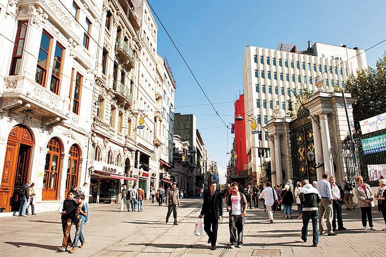 Shoppen auf der Istiklal Caddesi