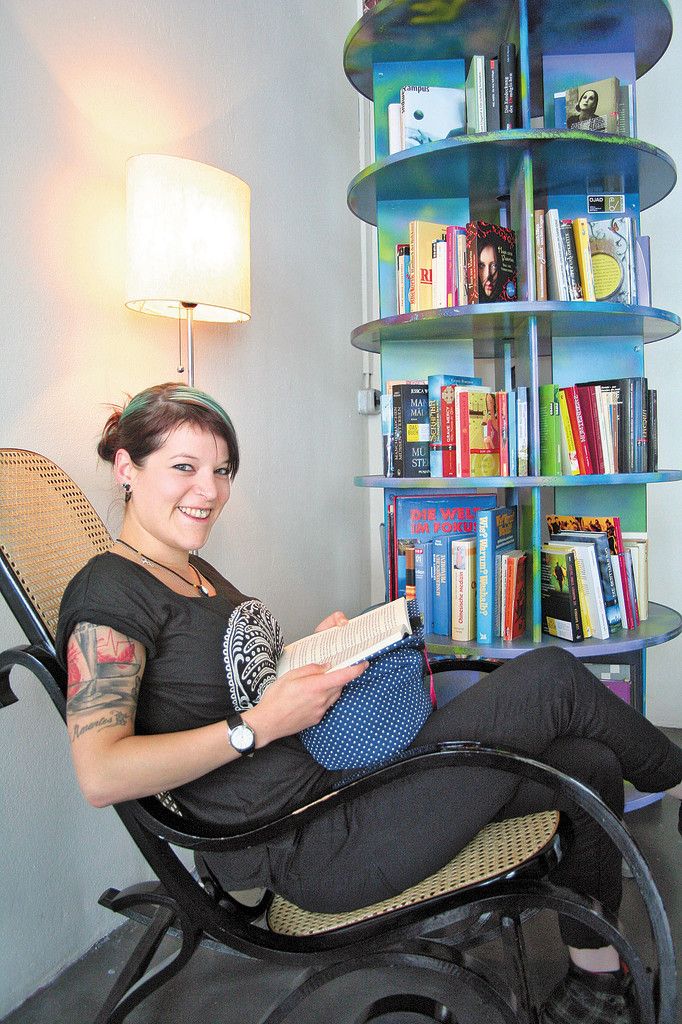 Johanna Berktold probiert eine „Leselotte“ gleich mal aus.