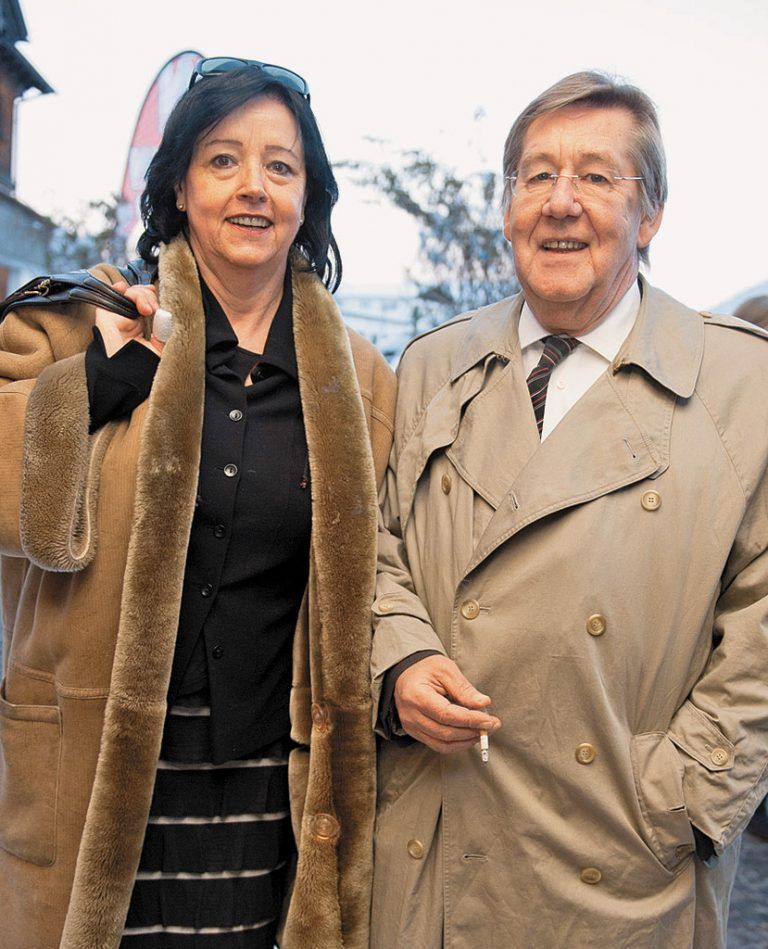 Künstler Gottfried „Göpf“ Bechtold mit Sylvia Taraba.