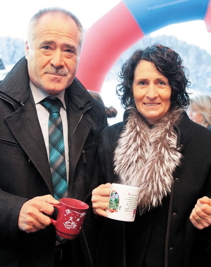 Liebherr-Chef Manfred Brandl mit Ingrid.