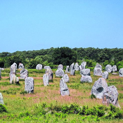 Steinreihen in Carnac
