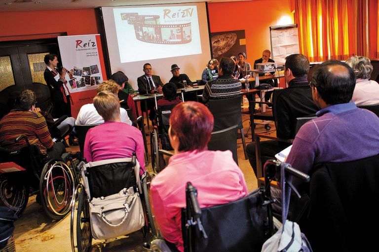 Menschen mit Behinderung artikulierten mutig ihre Forderungen. VN/sp