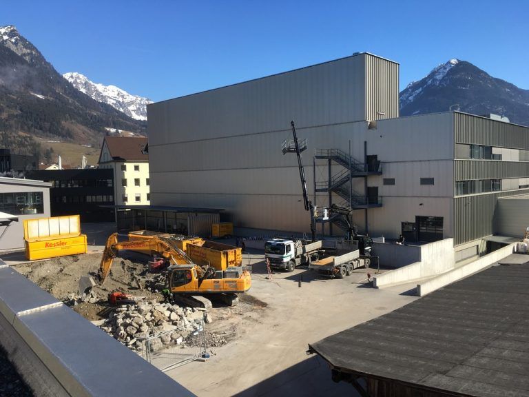 Mit Abbruch der alten Schreinerei wurde nächstes Bauprojekt gestartet.GT