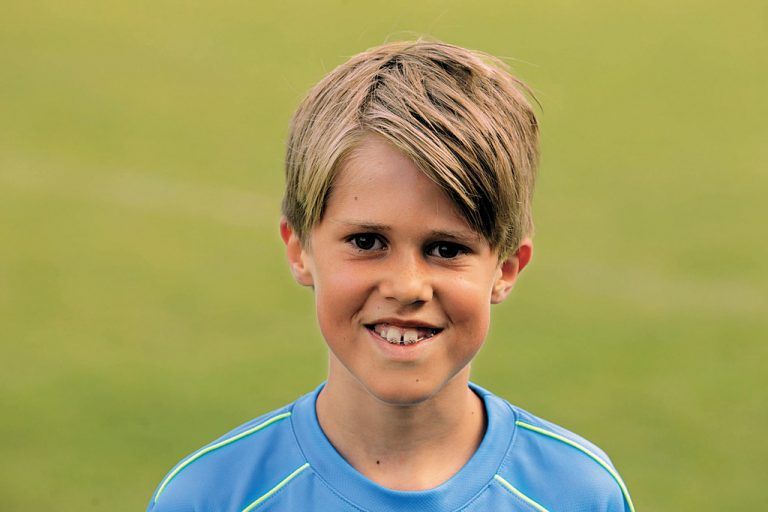 Nils Thalmann, 9 Jahre, Altach. Ich bin ein Fan von Wolfsburg. Deshalb wollte ich bei dem Training dabei sein. Außerdem spiele ich selbst auch Fußball. Das Training mit den Spielern von Wolfsburg war ein Erlebnis.